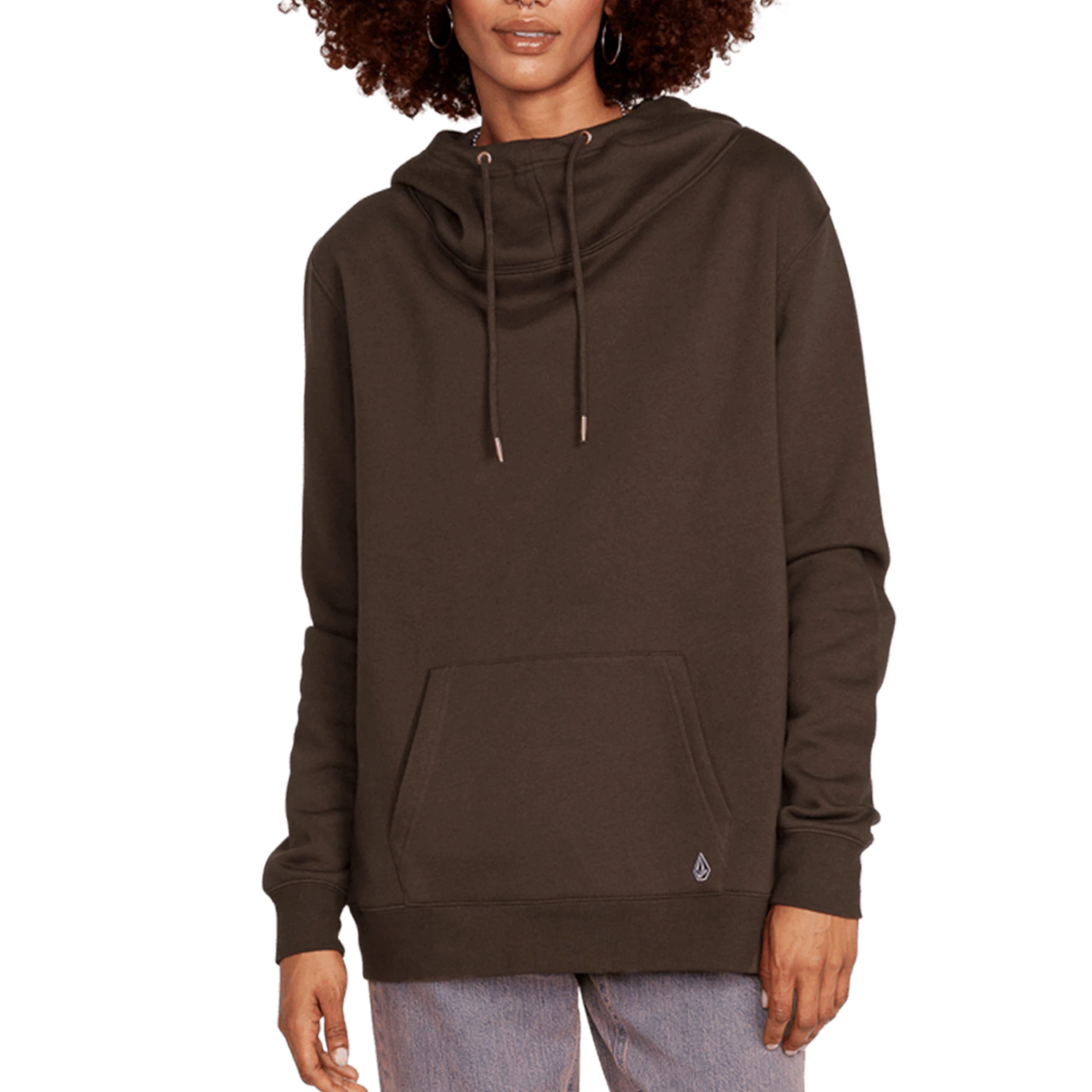 Volcom Womens Walk It Out High Neck Pullover Hoodie