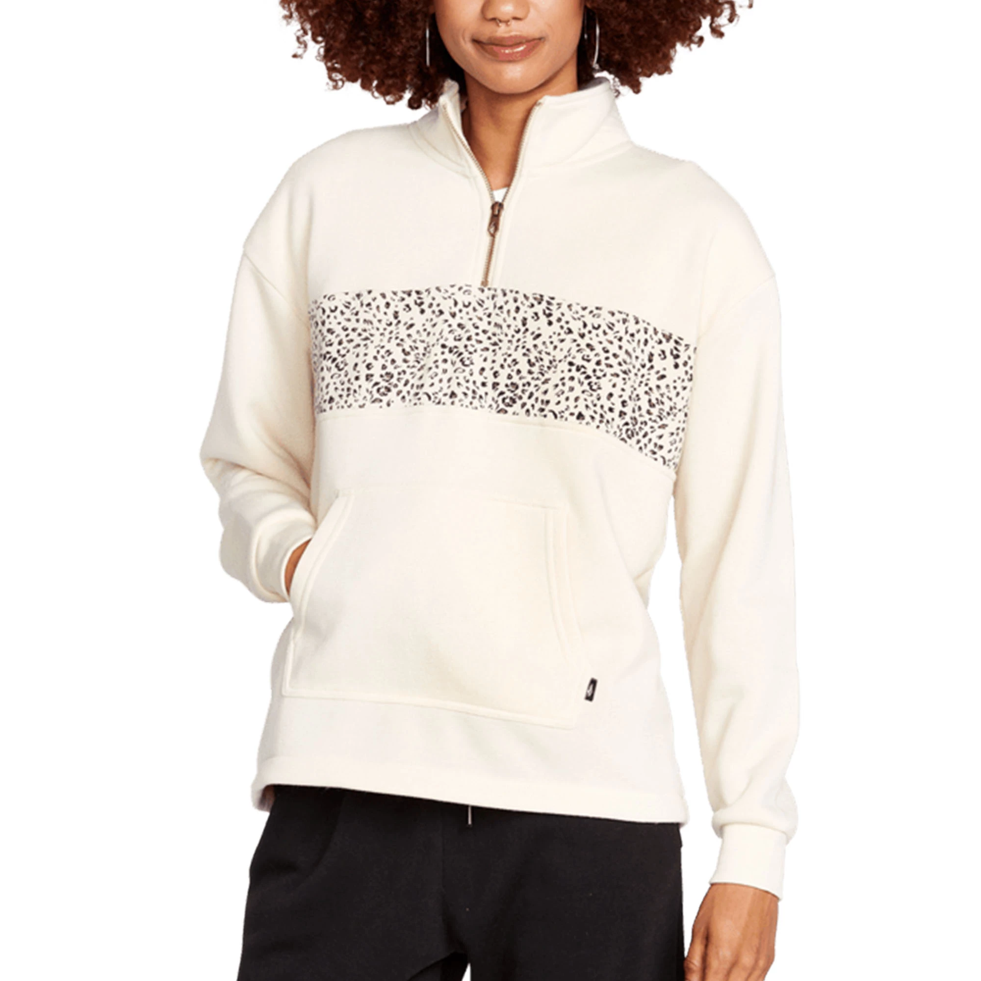 Volcom Womens Stone Stacked Mock Neck Pullover