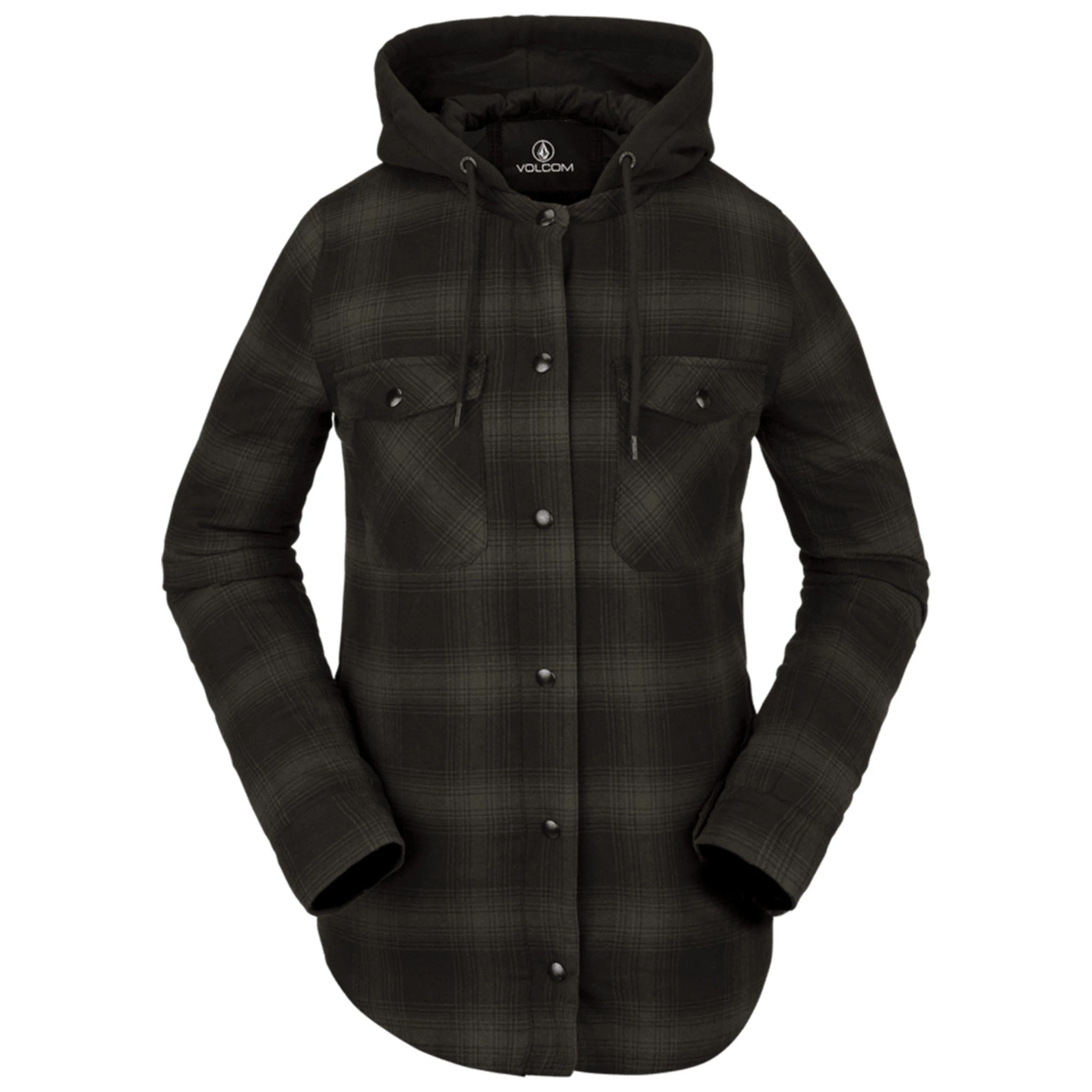 Volcom Women's Hooded Flannel Jacket - Image 3