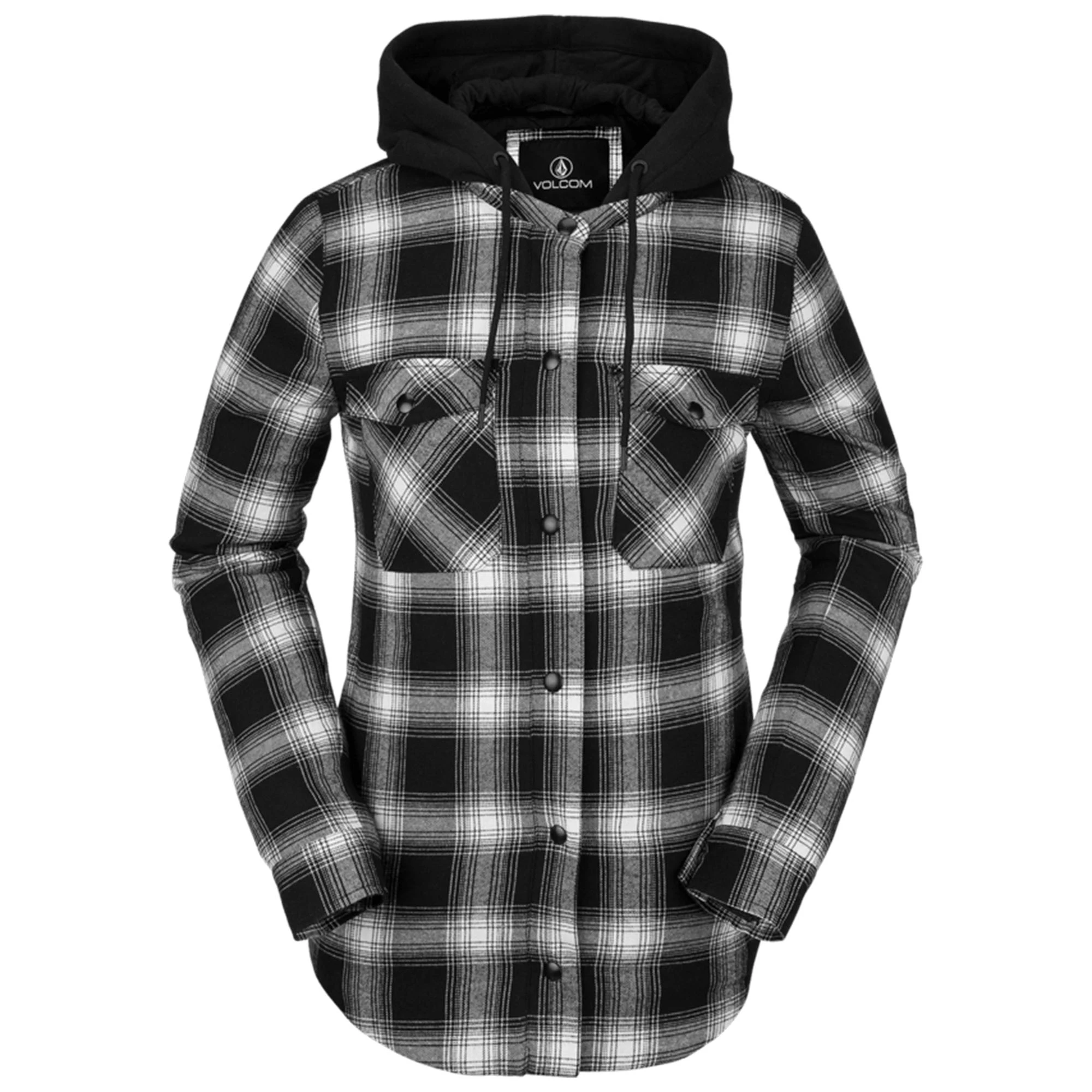 Volcom Women's Hooded Flannel Jacket - Image 5