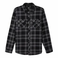 O'Neill ONeill Mens Glacier Plaid Superfleece Flannel Shirt