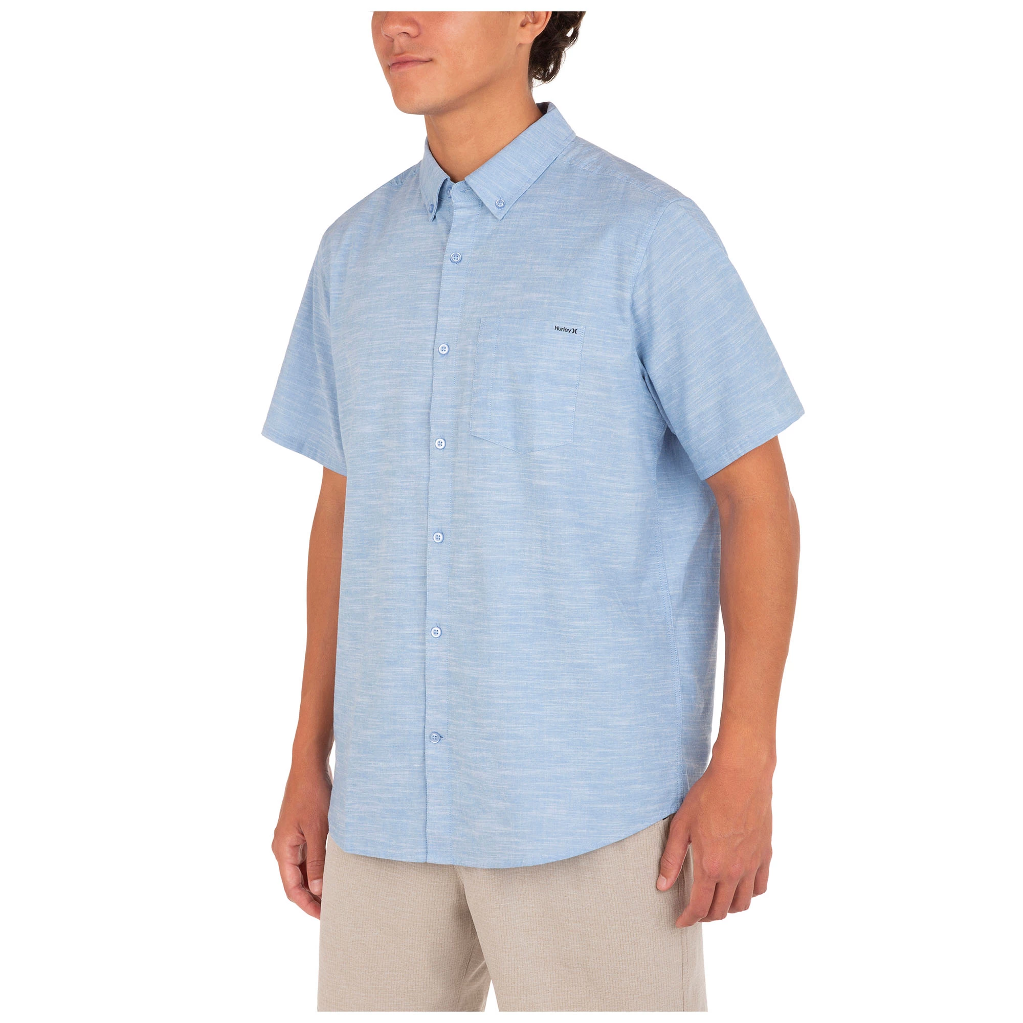 Hurley Mens Organic One And Only Stretch Short Sleeve Shirt - Image 8