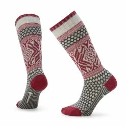 Smartwool Womens Everyday Popcorn Snowflake Pattern Full Cushion Crew Socks