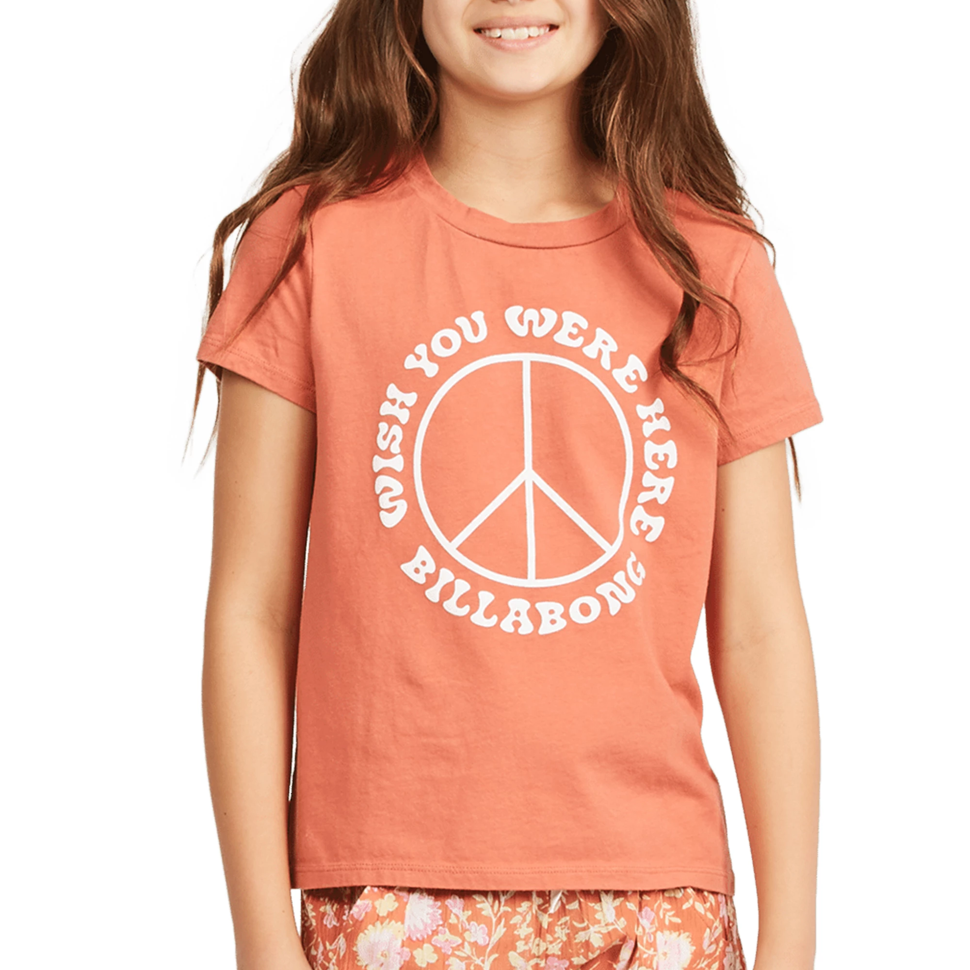 Billabong Girls Wish You Were Here Boyfriend T Shirt