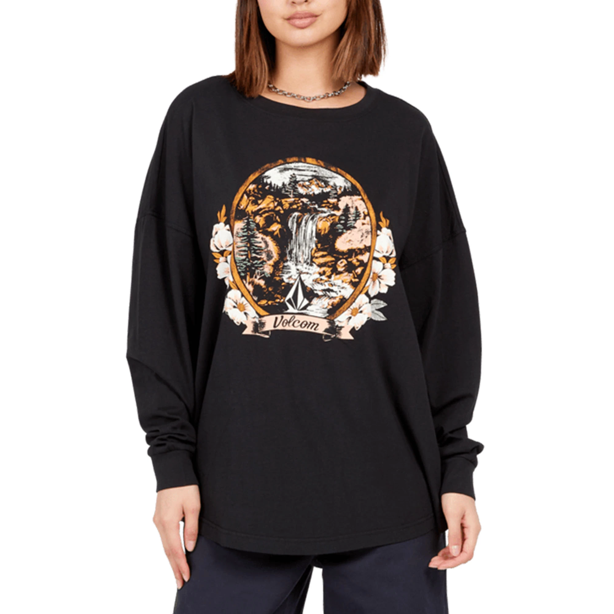 Volcom Womens Werking Doubles Long Sleeve T Shirt