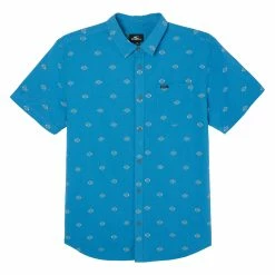 O'Neill ONeill Mens Quiver Stretch Dobby Short Sleeve Standard Shirt