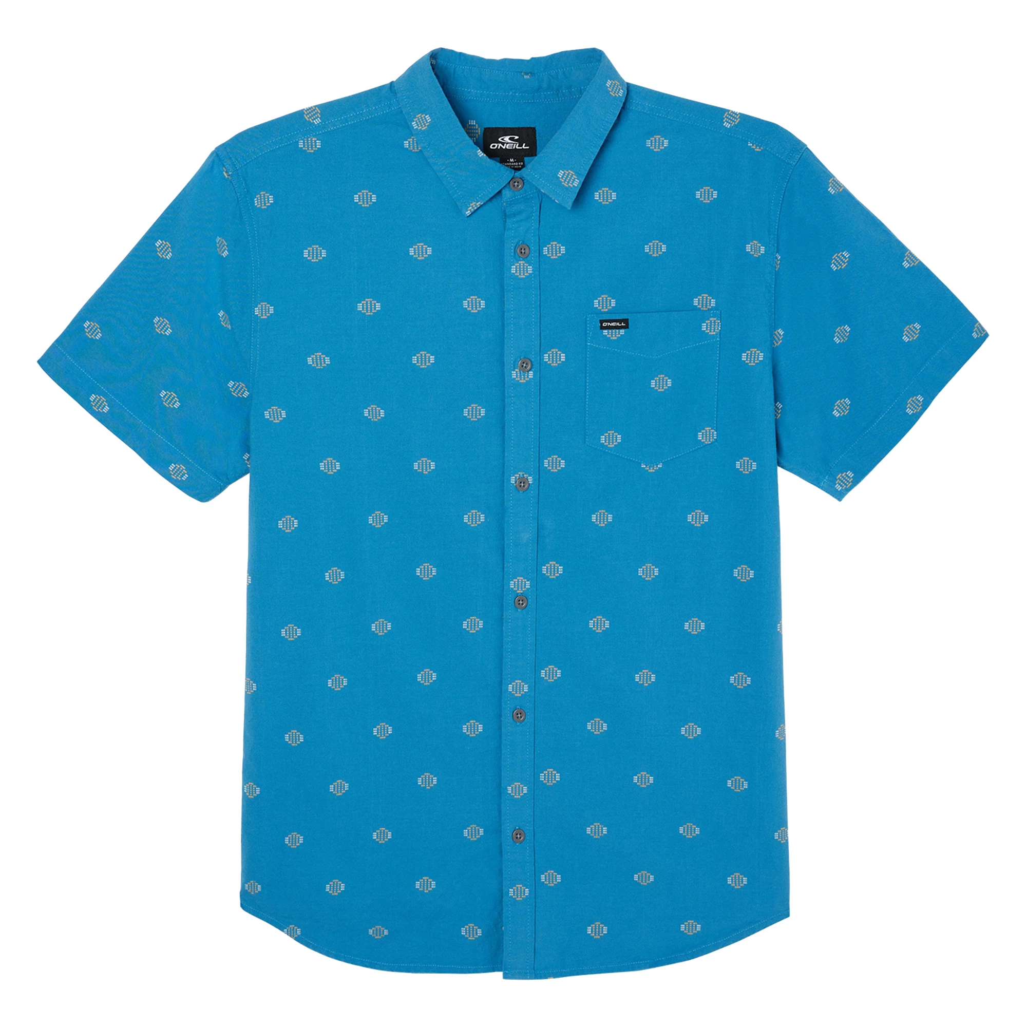 O'Neill ONeill Mens Quiver Stretch Dobby Short Sleeve Standard Shirt