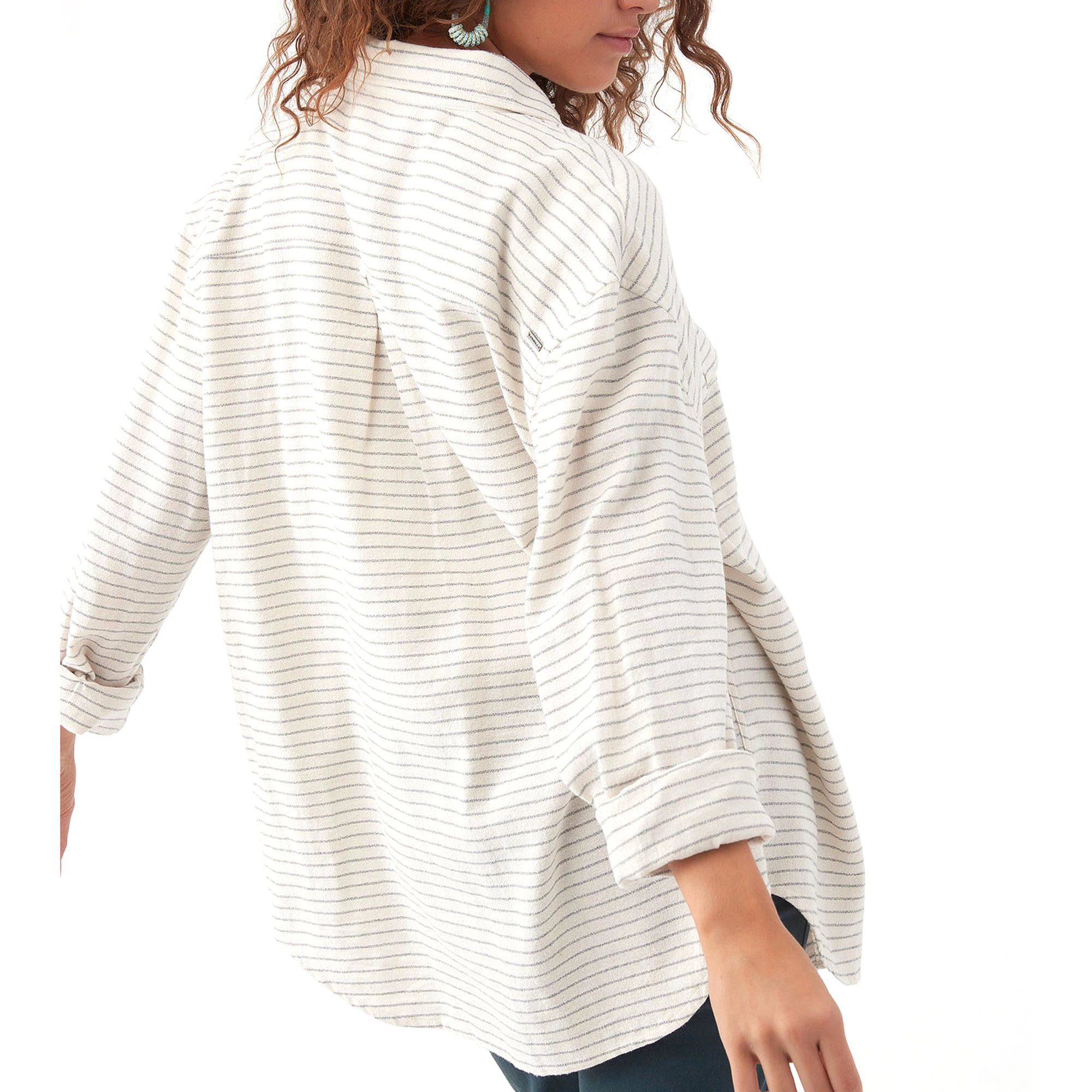 O'Neill ONeill Womens Coat Check Oversized Flannel Shirt - Image 2