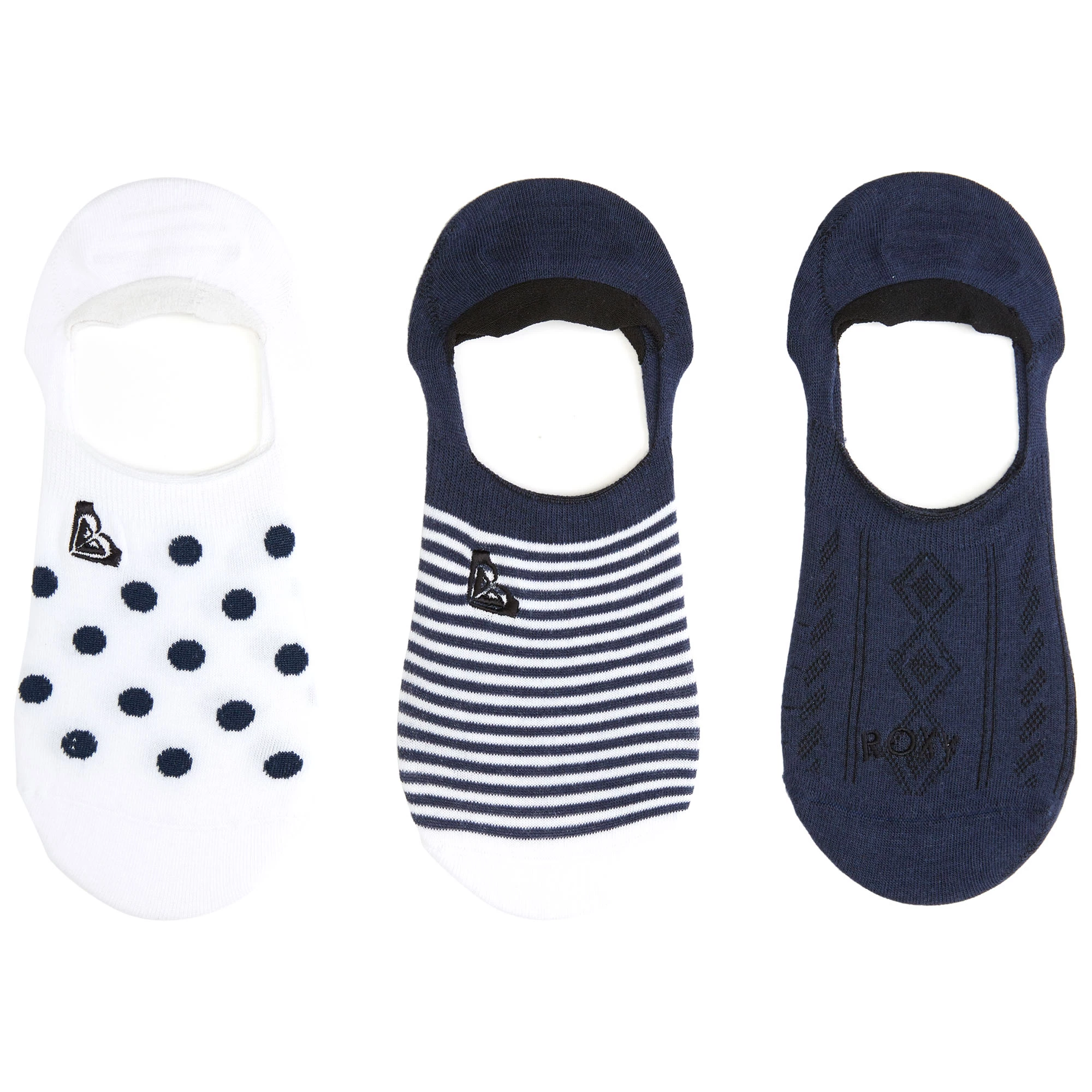 ROXY Womens 3-Pack No-Show Liner Socks - Image 2