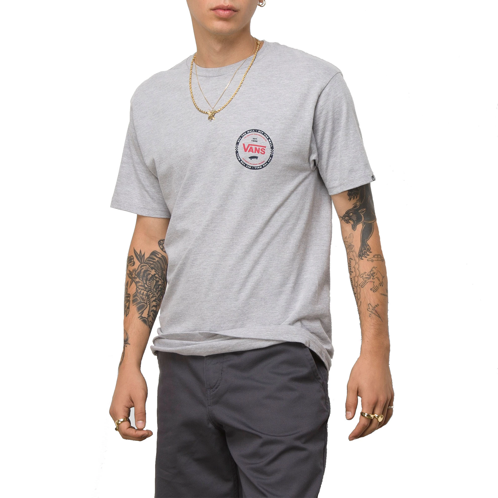 Vans Mens Logo Check T Shirt - Image 3