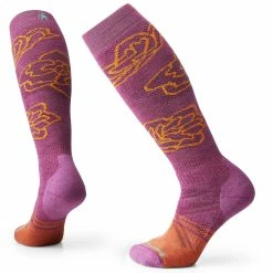 Smartwool Womens Ski Full Cushion Pattern Over The Calf Ski Socks