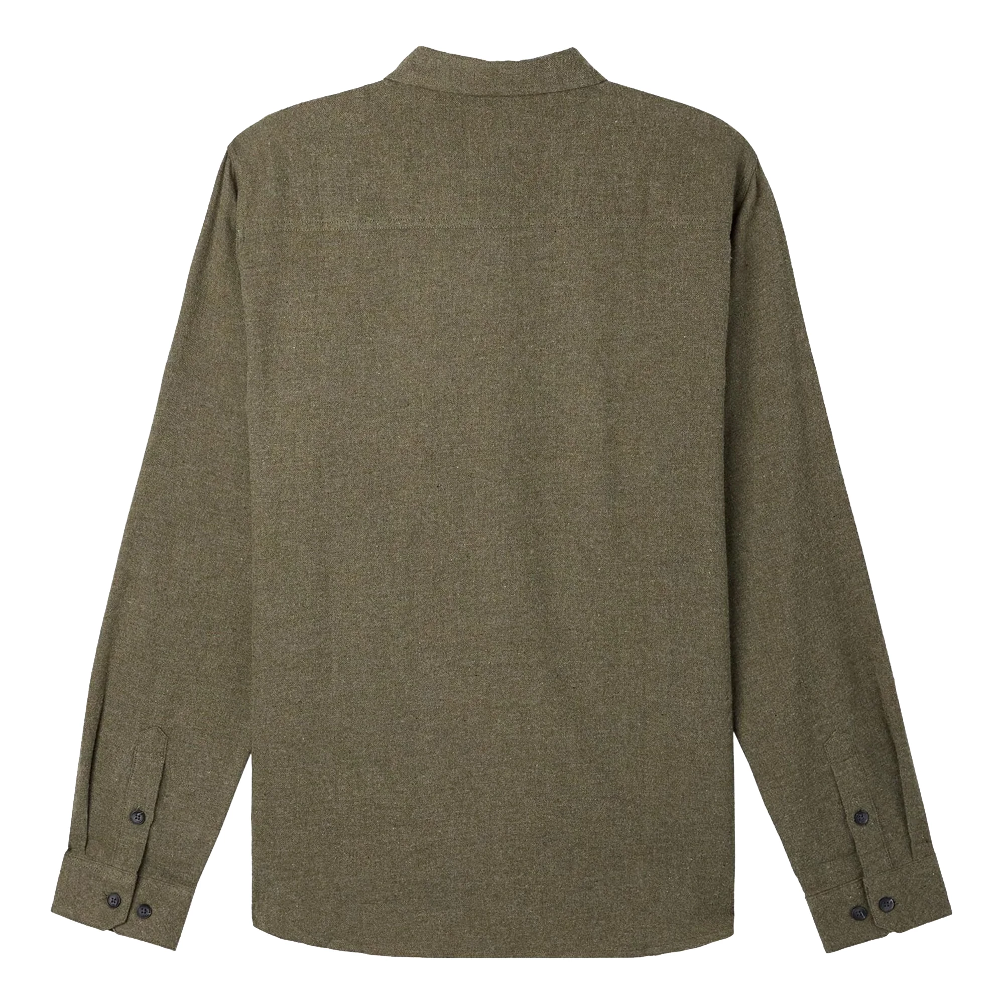 O'Neill ONeill Mens Redmond Solid Stretch Flannel Shirt - Image 4