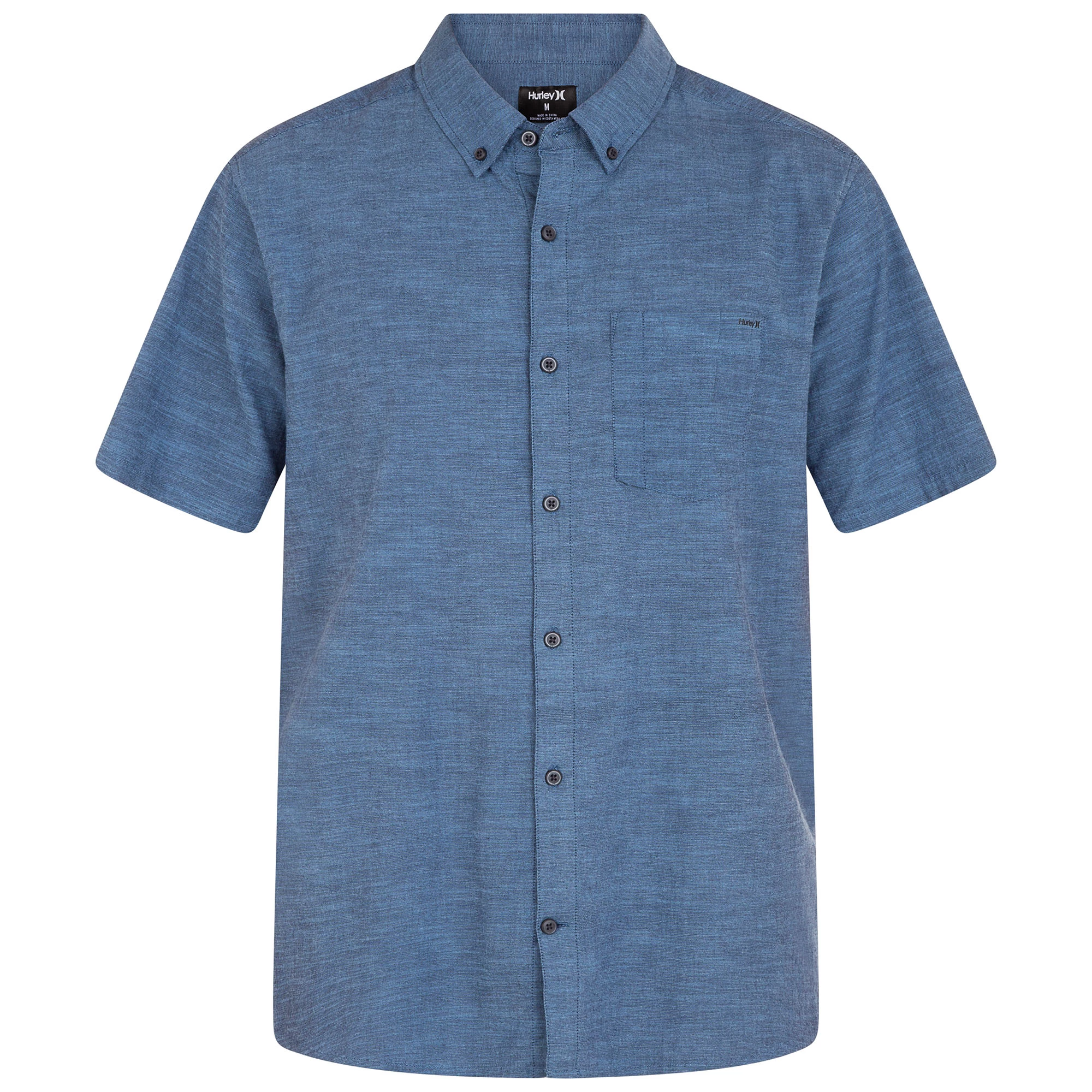 Hurley Mens Organic One And Only Stretch Short Sleeve Shirt