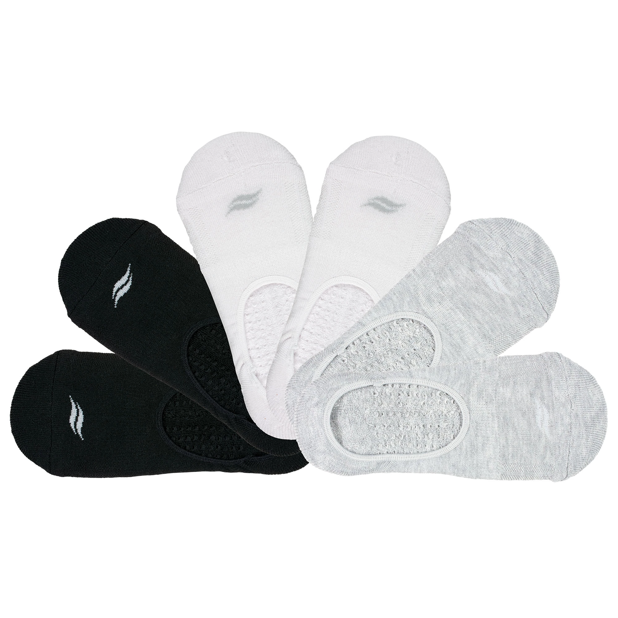 Sofsole Womens Hi-Vamp Cushioned Footie 6-Pack Socks - Image 2