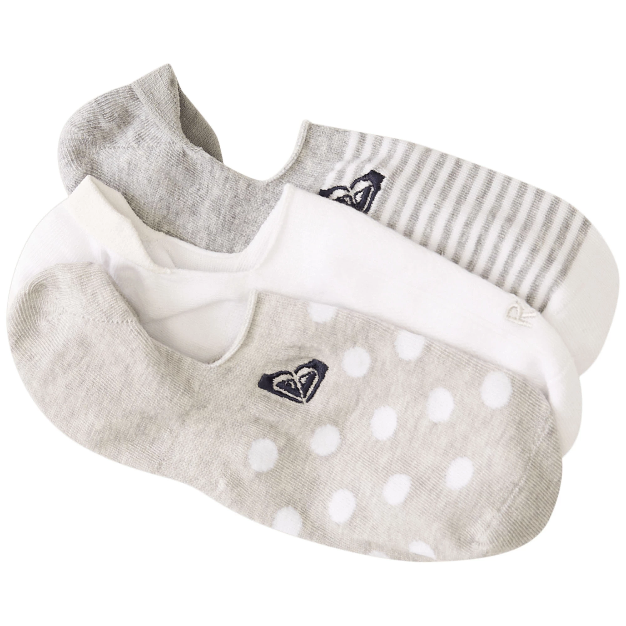 ROXY Womens 3-Pack No-Show Liner Socks