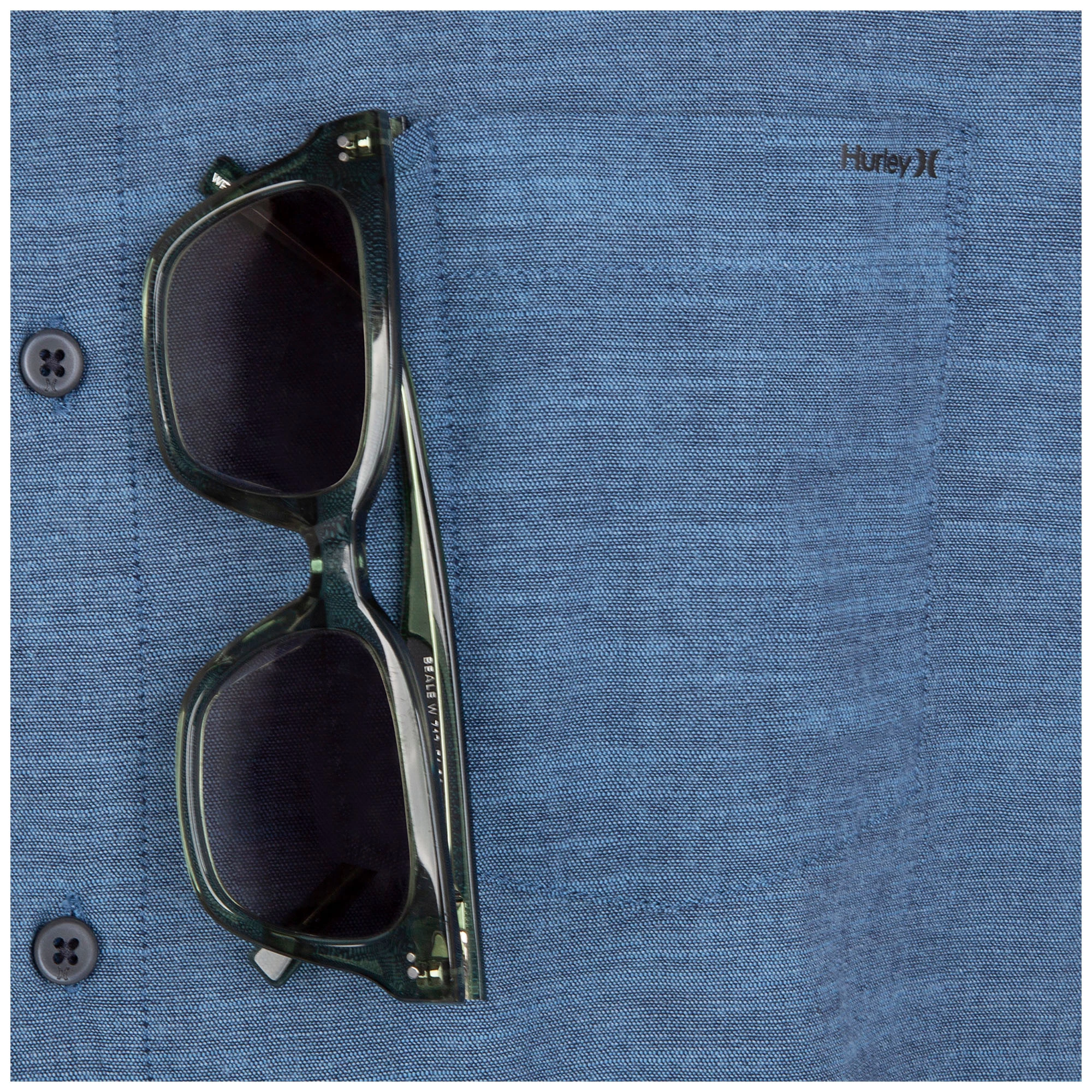 Hurley Mens Organic One And Only Stretch Short Sleeve Shirt - Image 5