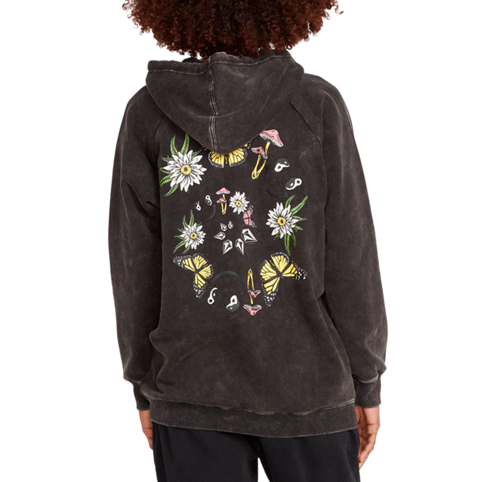 Volcom Womens Truly Stoked Boyfriend Pullover Hoodie